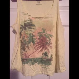 NWT palm tree tank top